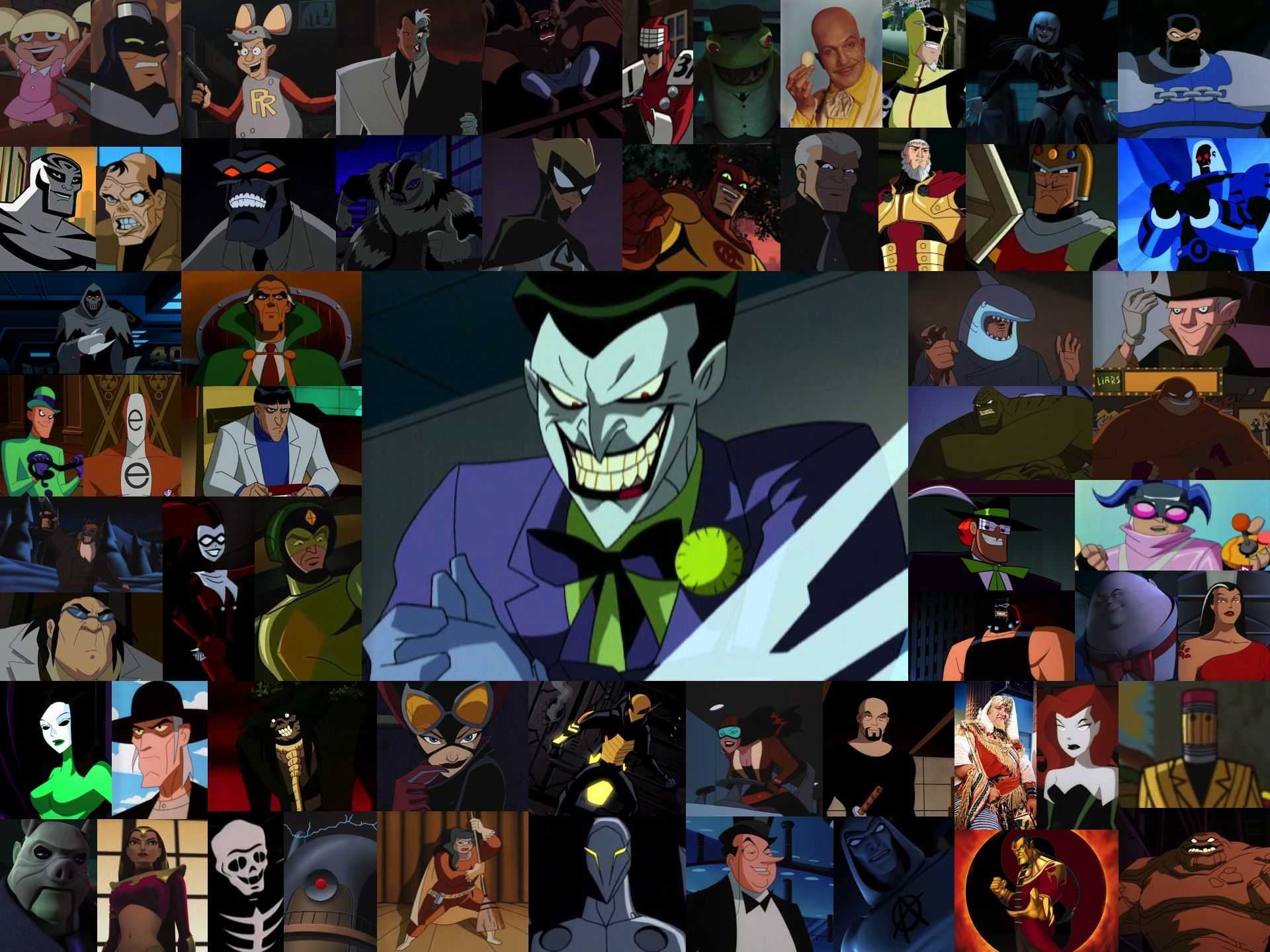 Cartoon network dc. Злодеи Бэтмена 1992. Бэтмен 2004 злодеи. Бэтмен 2004 враги.