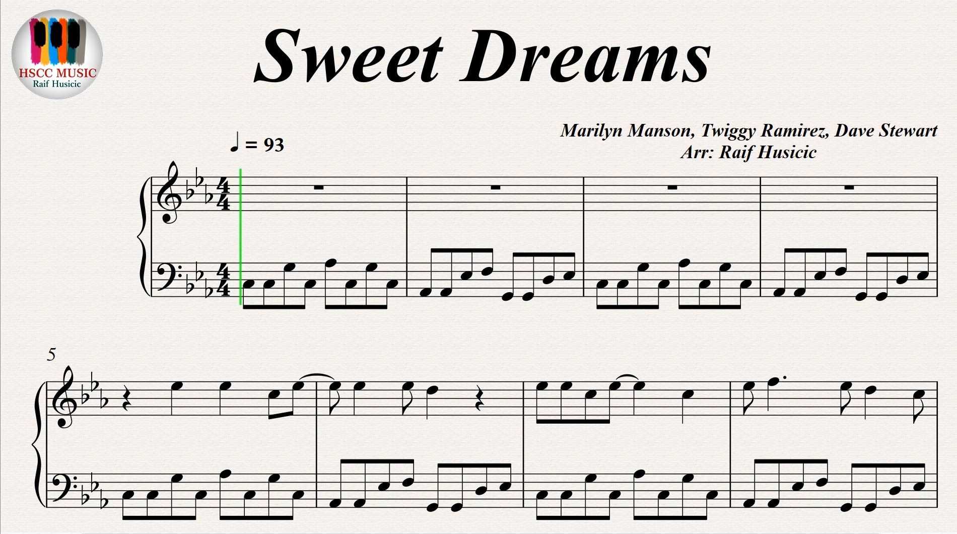 Sweet like dream. Sweet Dreams Мэрилин мэнсон Ноты для фортепиано. Marilyn Manson Sweet Dreams Ноты. Marilyn Manson Ноты на пианино. Мэрилин мэнсон Ноты для фортепиано.