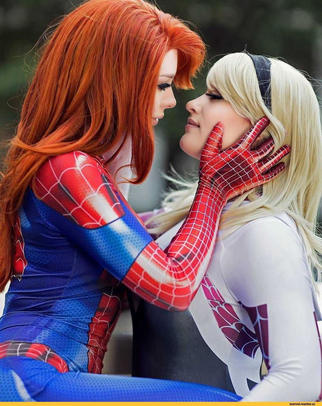 Amazing spiderman and mary jane cosplay rainbowslut