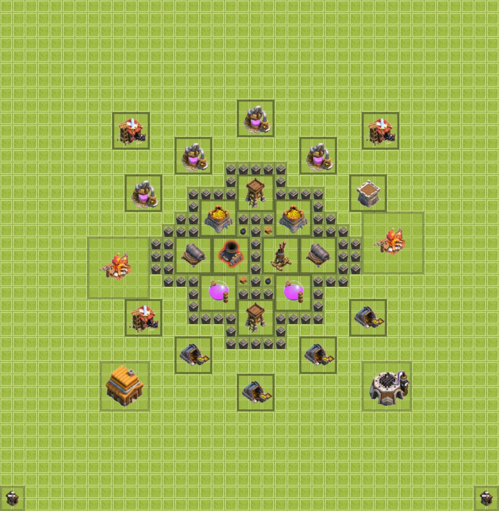 Clash of clans тх 4. База для 4 ратуши в Clash of Clans. Планировка для 4 ратуши. База на кв 4 ТХ. Расстановка в клэш оф кланс 4 ратуша.